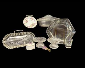 Practical Glass Items With Lavender Accent Pieces