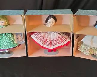Madame Alexander Dolls International Series Russia, Denmark, Argentina