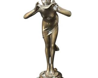 Paul Armand Bayard de La Vingtrie Bronze Sculpture Girl With Wings