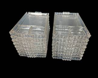 Vintage Hazel Atlas Glass Snack Trays