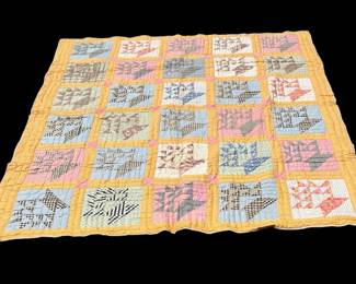 Handmade Basket Pattern Quilt