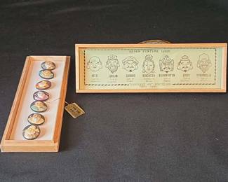 Vintage Decorative Buttons 7 Fortune Gods