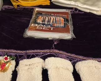 Curtains, Suit And Dress Bags, Stocking And Planter