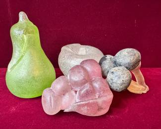 Murano Style Glass Fruit