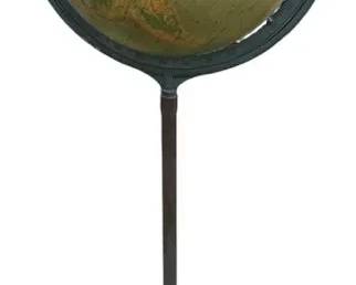 Vintage 16 PhysicalPolitical Floor Globe on Cast Iron Stand