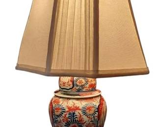 Vintage Oriental Porcelain Lamp