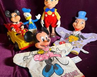Variety Of Vintage Disney Toys