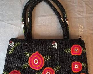 Vintage Style Beaded Hand Bag Made In India
