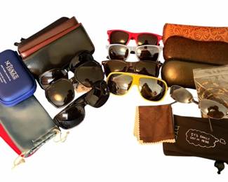 Collection Of Glasses, Cases, And Accessories