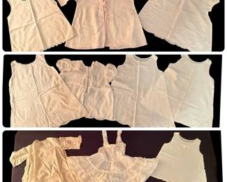 Ten Vintage Infant Gowns