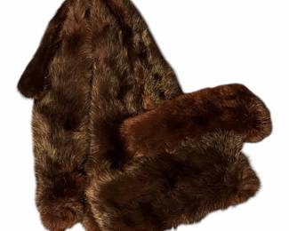 Vintage Brown Mink Fur Accessories