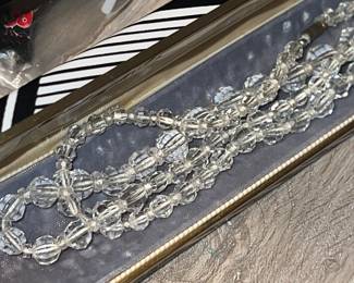 Antique crystal necklace 