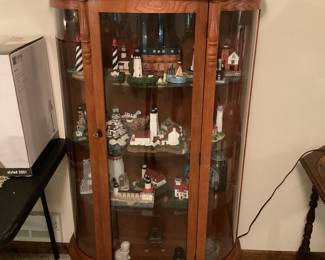 Lighted curio cabinet