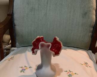Fenton glass vase