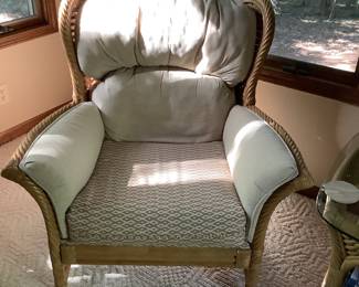 Wicker rattan chair