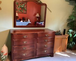  dresser, and mirror