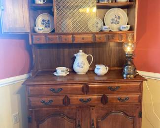 Vintage hutch with glass doors!