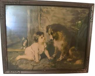 "Can't You Talk?" Lithograph Print