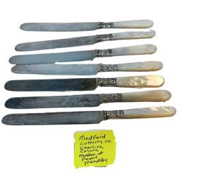 Vintage Mother of Pearl Flatware Medford Cutlery