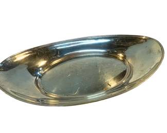 American sterling silver oval serving dish