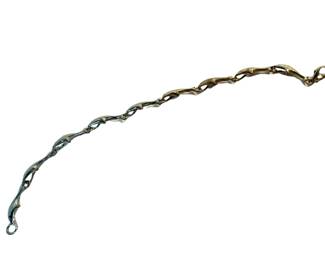 Vintage sterling silver dolphin link bracelet