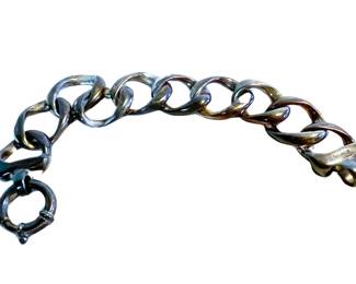 Vintage Sterling Curb Link Bracelet