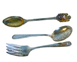 Three sterling silver flatware pieces