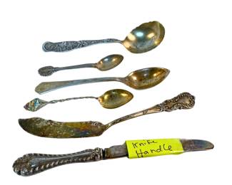 Antique silver serving flatware specialty utensils