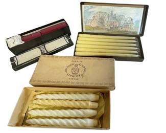 High-quality vintage mid-century Candles