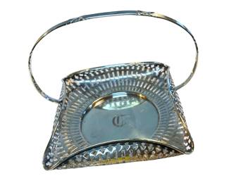American sterling silver bride's basket