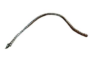 	 Vintage clear stone sterling tennis bracele