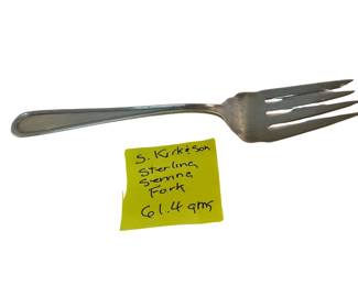 Solid sterling serving fork by S. Kirk & Son