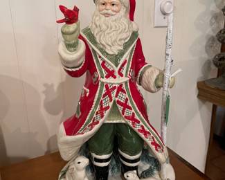 Fritz and Floyd ceramic Santa inbox
