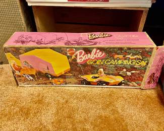 Vintage Barbie going camping