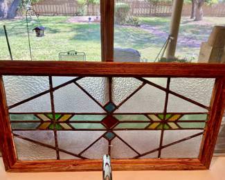 Beautiful vintage stained glass window