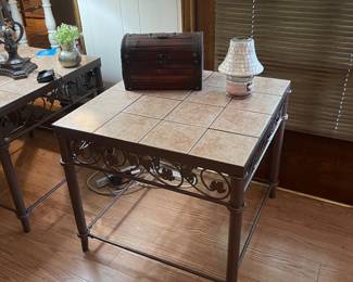 Tile end tables