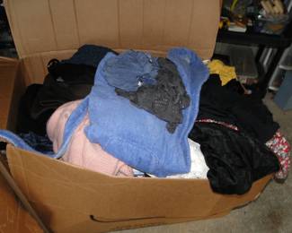 Boxes of clothes
