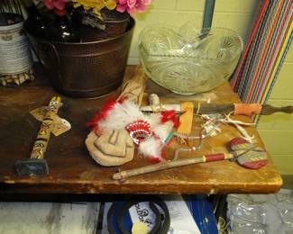Totem and Indian items.