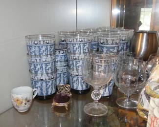 Vintage Corinthian Blue glassware