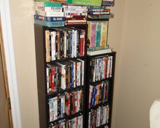 Lots of DVDs and the storage