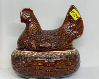 hen on a nest