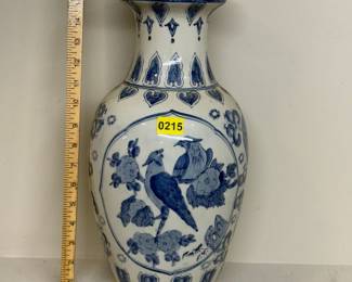 blue and white vase