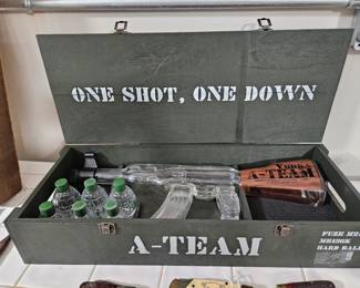 A Team decanter set