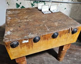 Butcher block table