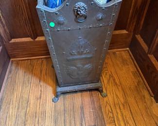 Brass English Antique Umbrella Stand