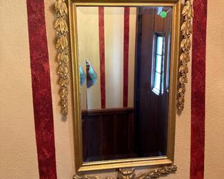 Gilt Wood Antique Mirror
