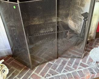 Antique Fire Screen
