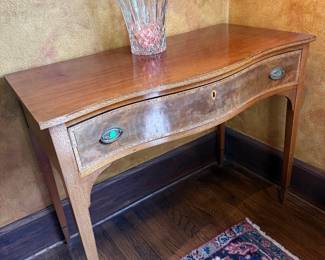 Antique Serpentine Server