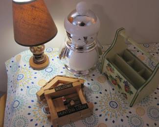 Lamp/s, Cookie Jar, Silverware Holder, Key Holder