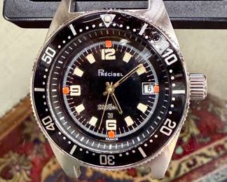 Vintage Precibel diver Watch…there will be lots of vintage watches including Rolex’s 